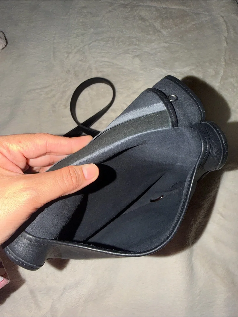 Vintage Coach Black Leather Crossbody Bag - Classic City Shoulder Bag